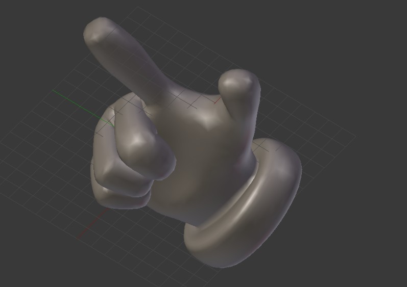 Rigged toon hand preview image 1